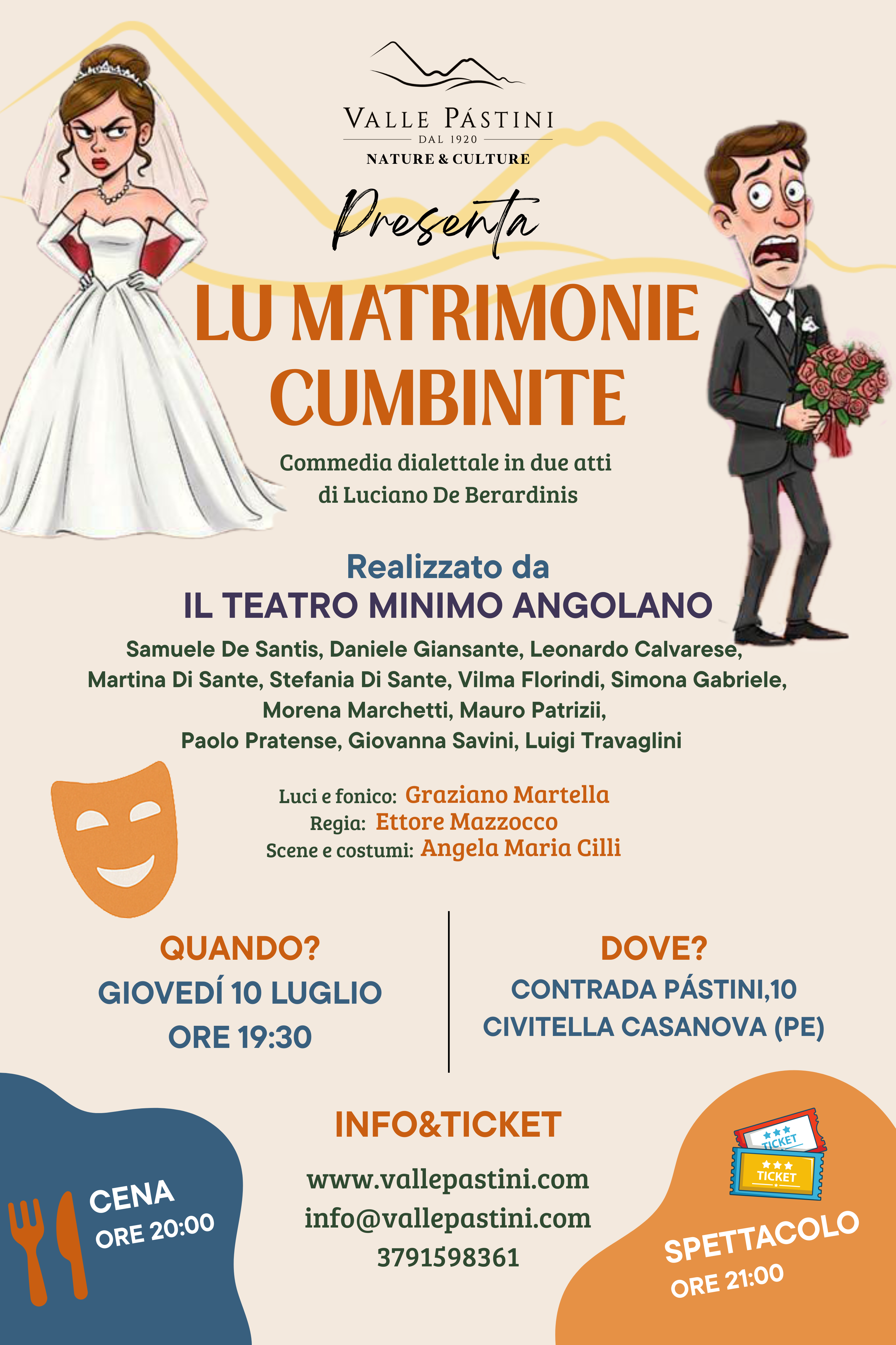 💍 Risate sotto le stelle: “Lu Matrimonie Cumbinite” in Valle Pàstini